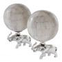 Иконка Eichholtz 110443 Object Elephanti natural bone set of 2 nickel fini
