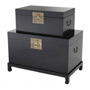 Иконка Eichholtz 110577 Chests Kani black finish set of 2