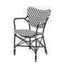 Иконка Eichholtz 110596 Chair Colony with arm black and white