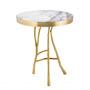 Иконка Eichholtz 110605 Side Table Veritas gold finish white marble