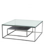 Иконка Eichholtz 110619 Coffee Table Durand charcoal oak bl nickel finish