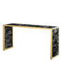 Иконка Eichholtz 110664 Console Table Moscova gold finish | black faux mar