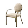 Иконка Eichholtz 110807 Dining Chair Scribe with arm dark brass greige vel