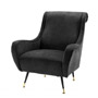 Иконка Eichholtz 110836 Chair Giardino black velvet