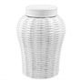 Иконка Eichholtz 110851 Jar Fort Meyers white ceramic rattan L