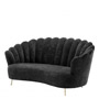 Иконка Eichholtz 110915 Sofa Messina black velvet