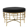 Иконка Eichholtz 111253 Stool Alessia L vintage brass finish albin black 