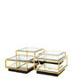 Иконка Eichholtz 111415 Coffee Table Tortona gold finish set of 4