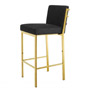 Иконка Eichholtz 111419 Bar Stool Scott gold finish black velvet