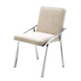 Иконка Eichholtz 111441 Chair Reynolds polished ss ecru velvet