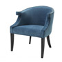Иконка Eichholtz 111724 Chair Margaux roche teal blue velvet