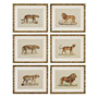 Иконка Eichholtz 111745 Prints EC262 Lion, Tigre, Jaguar set of 6 