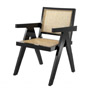 Иконка Eichholtz 111787 Dining Chair Adagio black finish natural cane