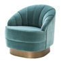 Иконка Eichholtz 112037 Chair Hadley cameron deep turquoise