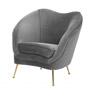 Иконка Eichholtz 112182 Chair Cambiano roche porpoise grey velvet