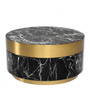 Иконка Eichholtz 112251 Coffee Table Caron faux black marble brass finish