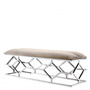Иконка Eichholtz 112309 Bench Trellis polished ss pebble grey