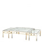 Иконка Eichholtz 112310 Coffee Table Lindon pol ss gold finish set of 3 