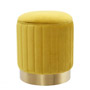 Иконка Eichholtz 112324 Stool Allegra roche yellow velvet